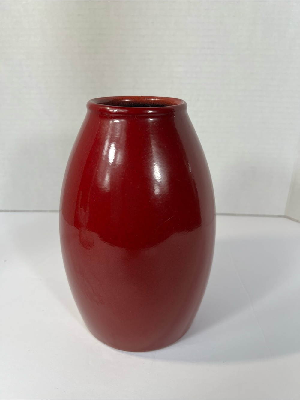 Vintage Scheurich 629-18 Oxblood Red German Art Pottery Vase 7”